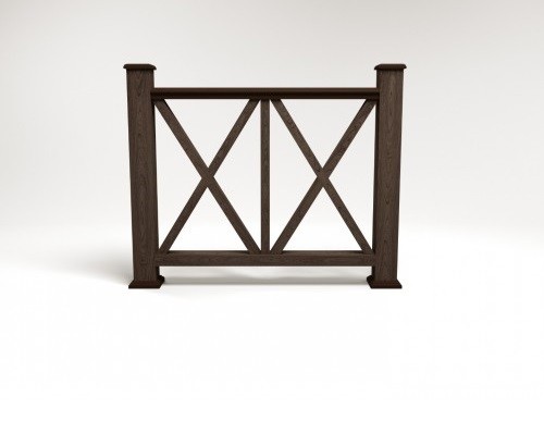 Ограждение из ДПК FG7 венге купить в Пыть-Яхе