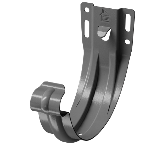 Карнизный кронштейн (штампованный) D125 Döcke STAL PREMIUM Графит, (RAL 7024) купить в Пыть-Яхе